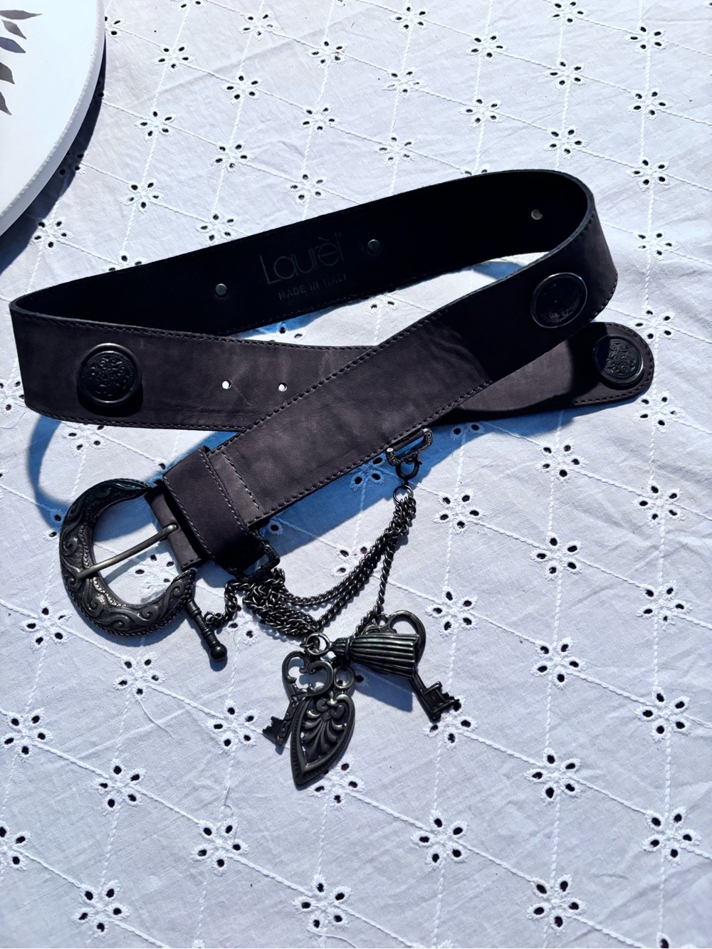 Laurel’ Italy Women's Charm Chain Waist Belt